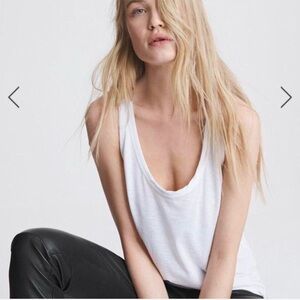 Rag & Bone The Tank Essential White Tank Top Size Medium